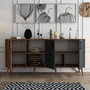 Hanah Home Exxen - 1620 Consola Nogal y Antracita